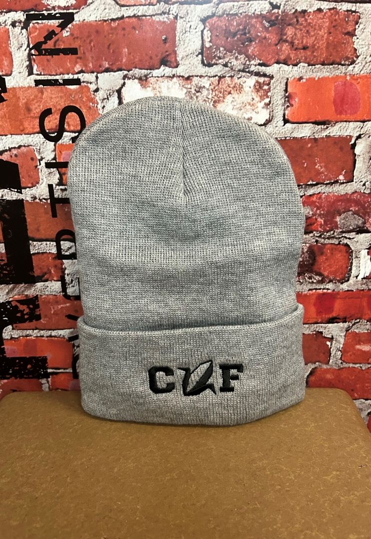 Grey beanies embroidery from Corporate Creations in Omaha