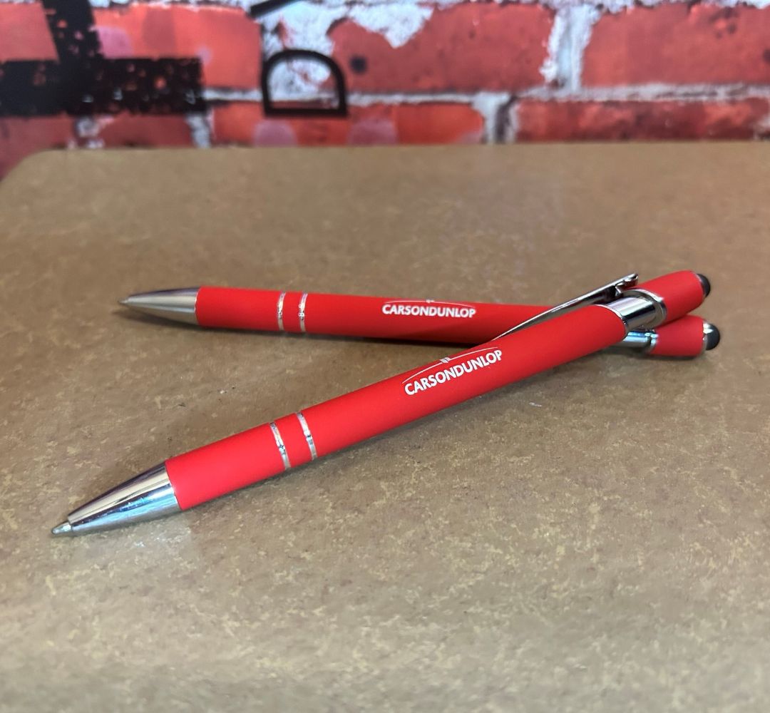 Red pens promotional products by Corporate Creations in Omaha