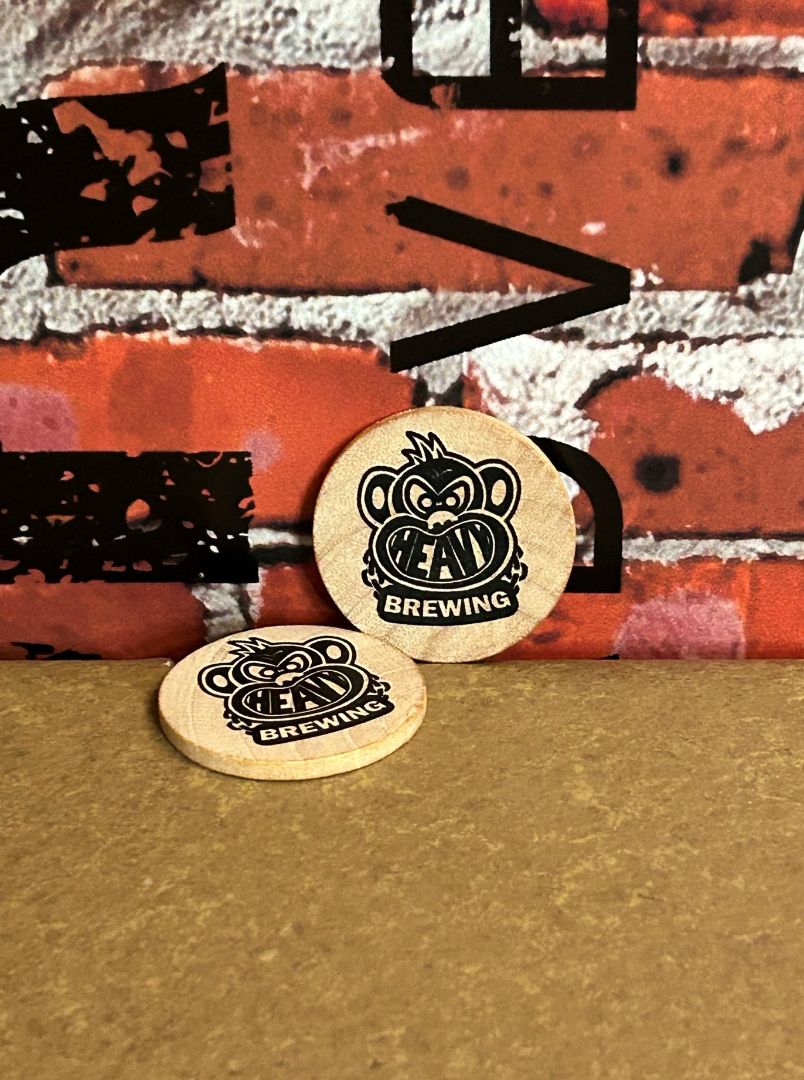 Wooden tokens promotional items by Corporate Creations from Omaha